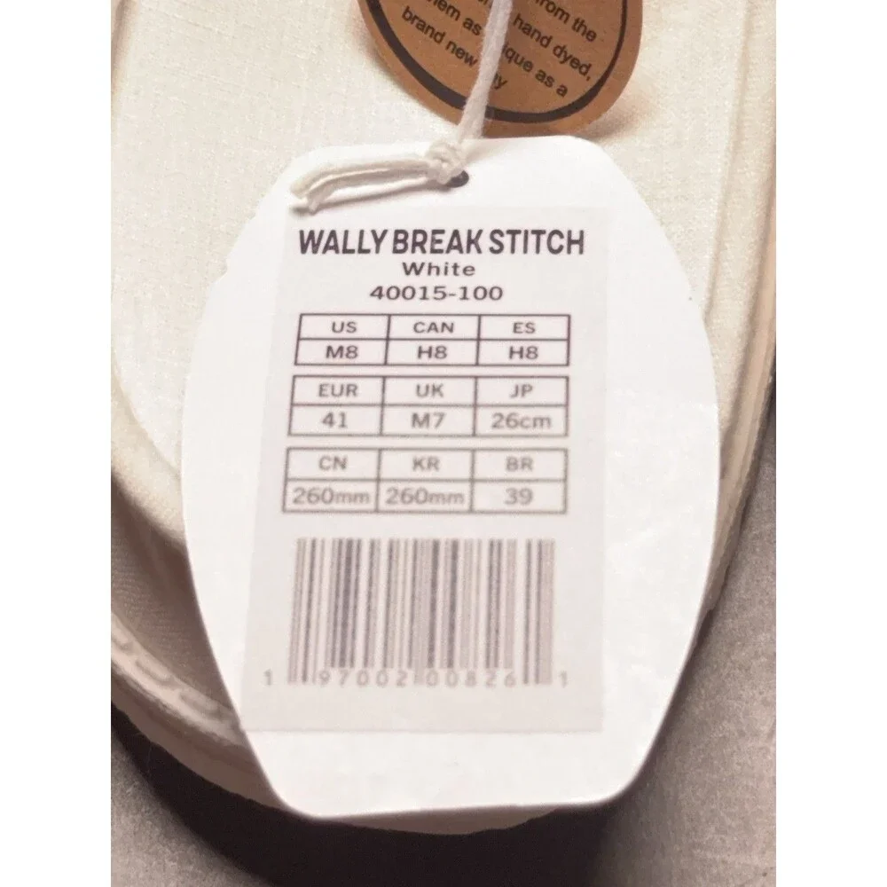 Hey Dude Natural Edition Wally Break Stitch in Natural White USM8/EUR41 NWT